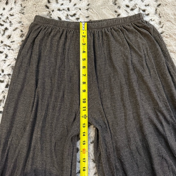 Comfy USA Soft Crinkled Barrel Wide Leg Pull On Boho Lounge Pants Button Accent - Picture 3 of 6